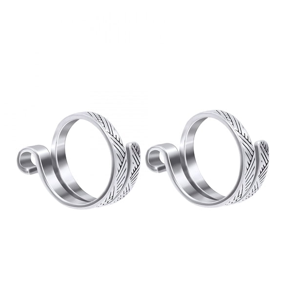 VANIDO 2 Pack Crochet Finger Ring Adjustable Crochet Tension Ring Open Yarn Guide Finger Clip Thimble