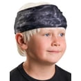thumbnail image 3 of Aqua Design Children’s Face Mask Neck Gaiter: Kids Reusable Bandana Tube: UPF 50+ UV Sun Dust Wind Protection: Black Water size XL, 3 of 7
