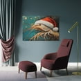 thumbnail image 4 of Wall Art for Living Room Shrimp Wearing A Santa Hat Print Canvas Pictures Wall Art Shrimp Lobster Decorative Canvas Prints Office Home Decorations Family Picture 12x18inch Framed, 4 of 8