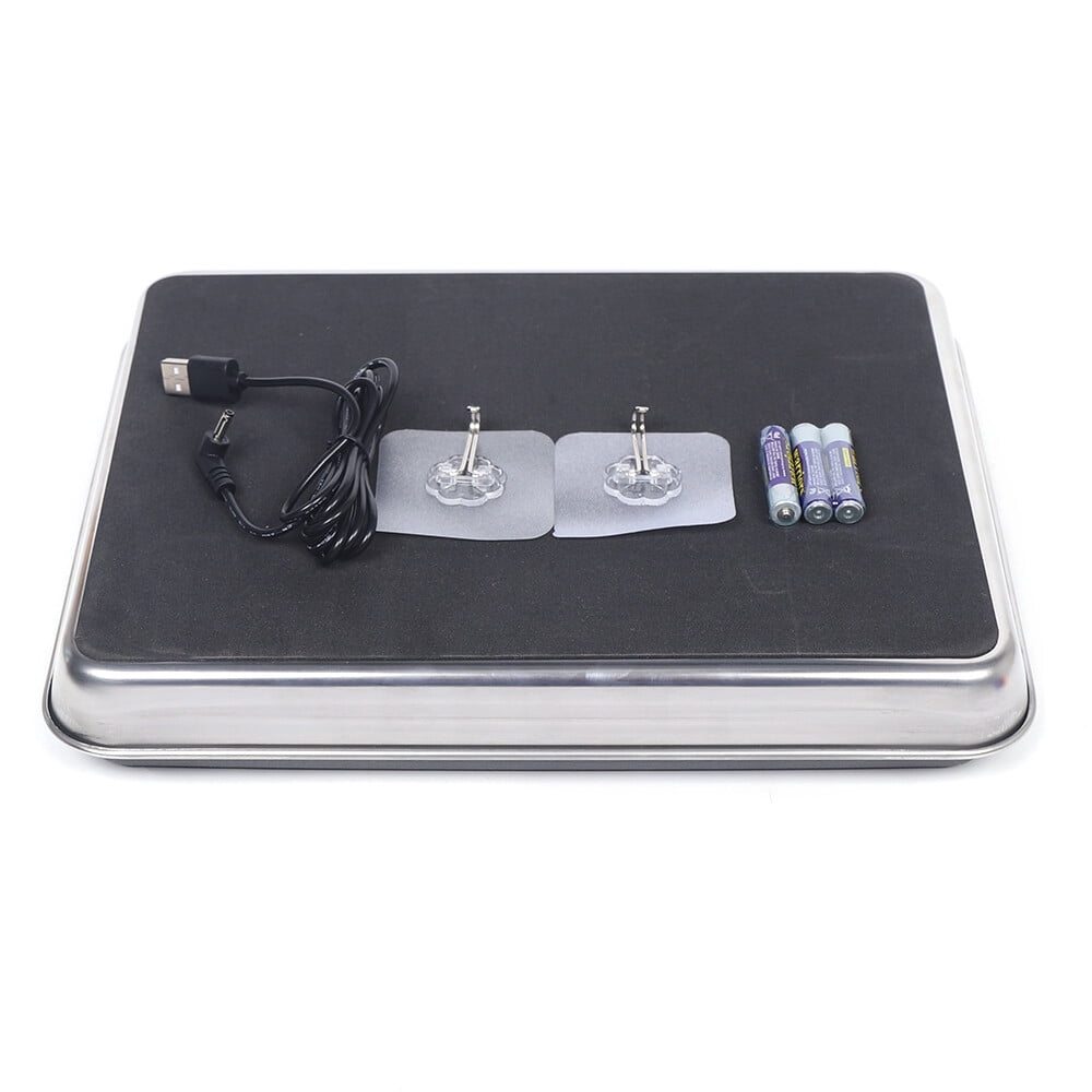 440lbs Stainless Steel LCD Digital Postal Scale Floor Scale Shipping Scale for Packages Large Heavy Duty Parcel Scale Weight Scale Mail Scale Luggage Scale Large Platform