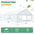 thumbnail image 3 of HOTEEL 20x30 Heavy Duty Canopy Tent, Easy Up Commercial Outdoor Canopy Wedding Party Tent, Waterproof Outdoor Canopy Tents for Large Events,  Wedding, Parties, White, 3 of 11