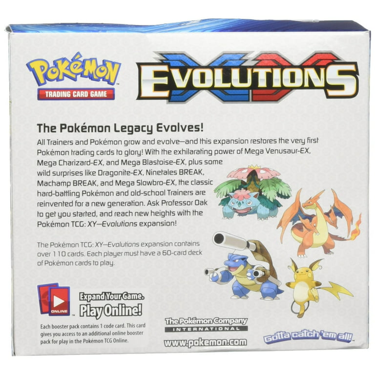 Pokémon Trading Card Games: XY Evolutions Sealed Booster Box, 36 Packs Per  Box 