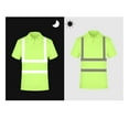 thumbnail image 3 of zfhfof Men Safety Polo Shirt with Reflective Stripes Short Sleeve Hi Vis Reflective Construction Work Shirts Casual Collared Shirts for Men, 3 of 4