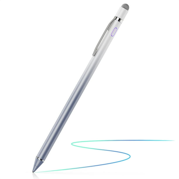 Lápiz capacitivo OOCLCURFUL para pantalla táctil iPad Pro, Air White Purple