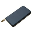 thumbnail image 1 of ruzhgo Pattern Men Wallet Leather Long Wallet Purse with Zipper Closure Blue, 1 of 1