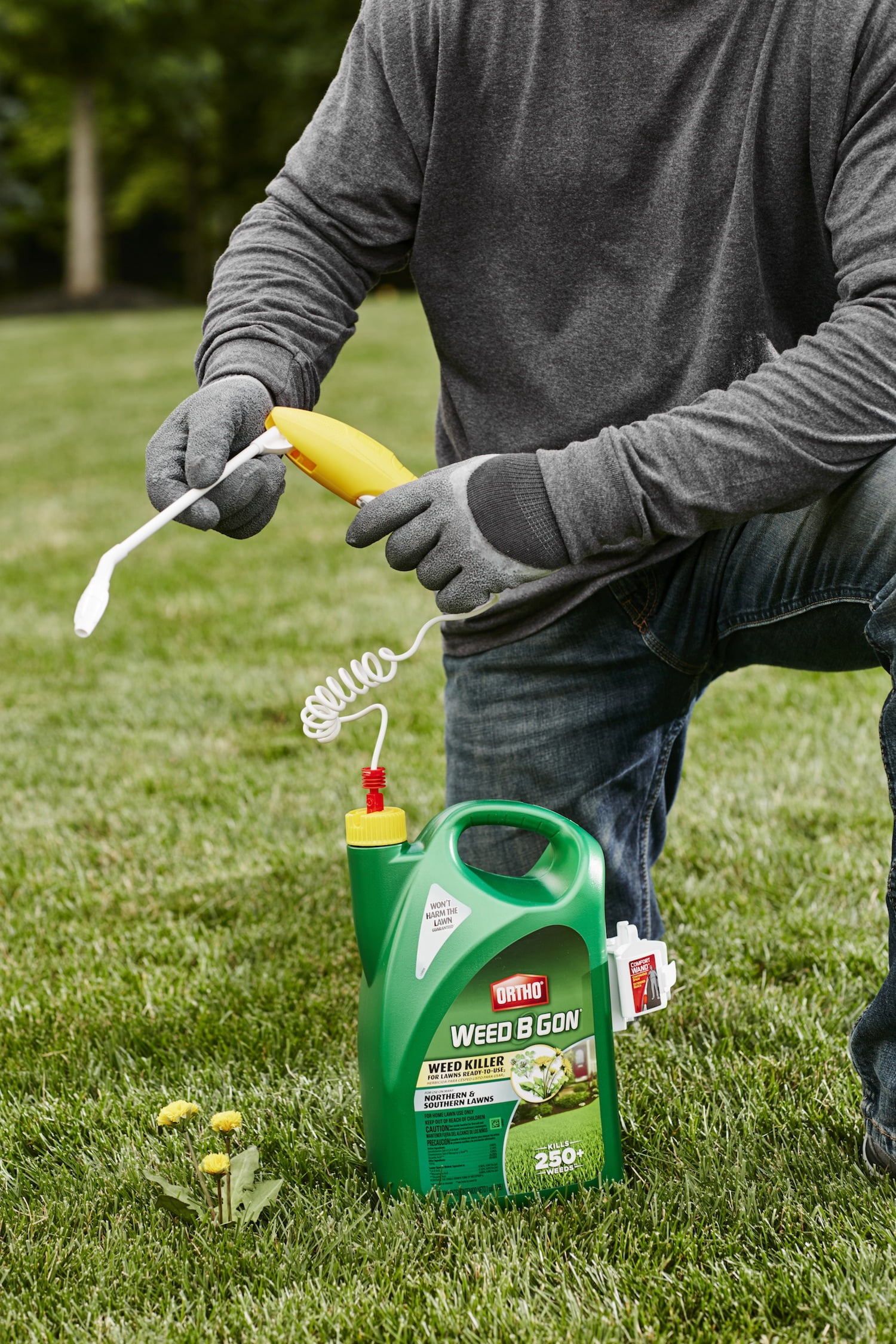 Ortho Weed B Gon Weed Killer for Lawns Ready-to-Use, 1 gal with Comfort Wand