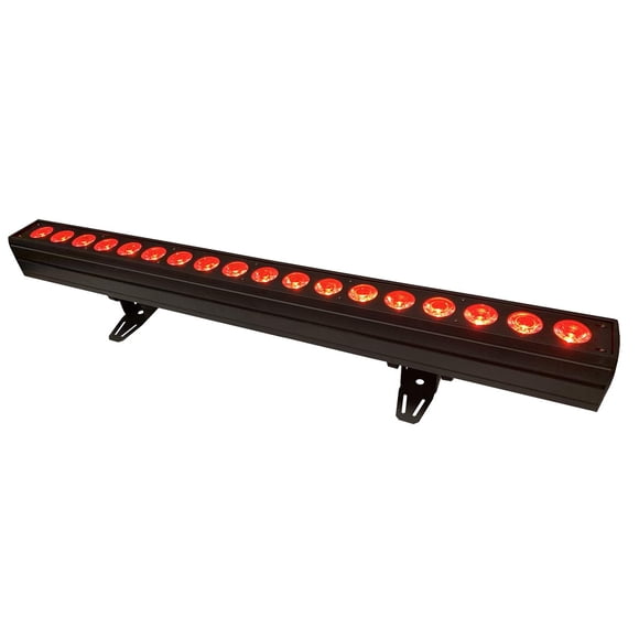 Barre de Couleur - 40 Pouces Barre de Lavage de Couleur - 18 Hex (6 en 1) 18 Watts LEDs RGBAW+UV - Adkins Professional Lighting