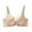 Khaki, variant on Womens Lightly Padded Underwire T-Shirt Bra Full Coverage Supportive Bras for Comfort Daily Wear, Adjustable Spaghetti Strap, 34B-44D