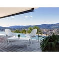 thumbnail image 5 of Luxury Commercial Living 39.5" White Patio Solid Rectangular Lounge Coffee Table, 5 of 8