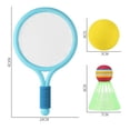 thumbnail image 6 of Zhaomeidaxi Kids Badminton Racket Set Kids Anti skid Badminton Rackets Set 2 Backyard Parent child Game Set, 6 of 8