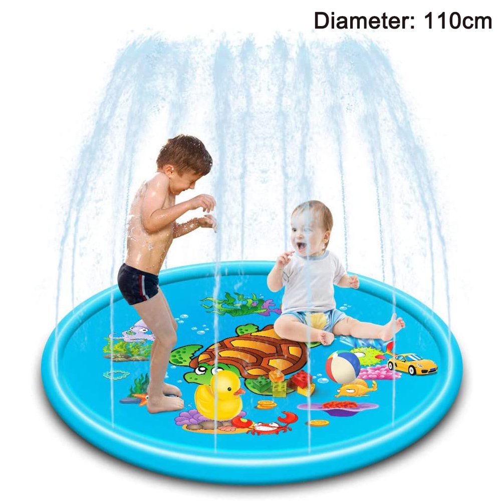 Sprinkler & Splash Play Mat, Large Wading Pool Toy for Kids, Small Pool