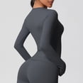 thumbnail image 4 of Cxenplz Womens Long Sleeves Shirt Basic Crew Neck Slim Fit Tees Casual Y2k Going Out Outfits Tight Fitted Clothes, 4 of 9