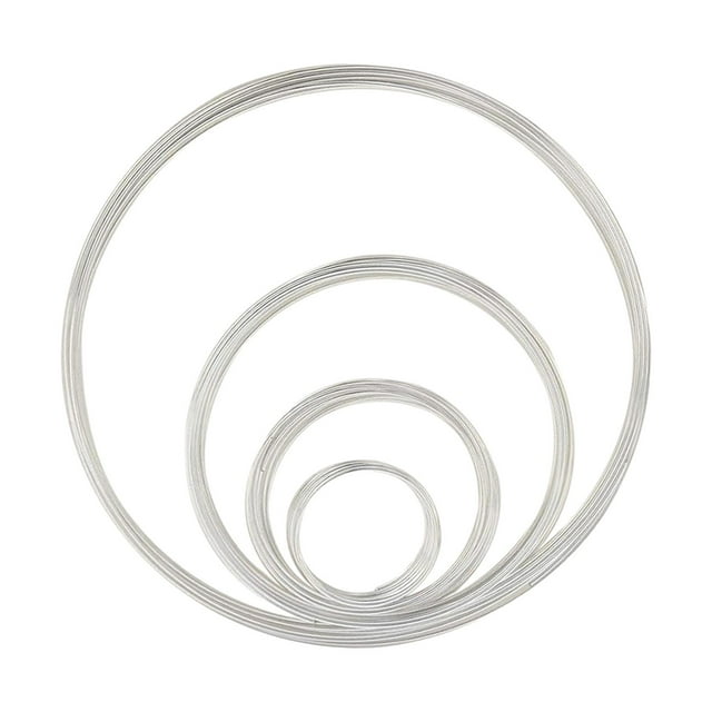 Alambre de memoria Alambre para fabricación de joyas 20 mm 38 mm 55 mm 90 mm Alambre de joyería Alambre de metal para Plata