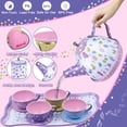 thumbnail image 4 of Set de fiesta de té Pre-World Princess Tea Time Toy para niñas de 3 a 6 años, 4 of 8
