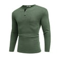 thumbnail image 3 of COOFANDY Men Long Sleeve Henley Shirs Casual Basic T Shirts Soild Button Tees with Pockets, 3 of 12