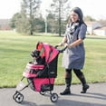 thumbnail image 6 of Gen7Pets Regal Pet Stroller, for Dogs, Raspberry Sorbet, 6 of 10