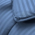 thumbnail image 4 of D.N.G. BEDDINGS 800 Thread Count 3 Piece Comforter Set, 100% Egyptian Cotton Cover, Damask Stripe, Twin/Twin XL Size, Medium Blue Color, 4 of 6