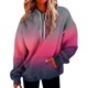 thumbnail image 3 of Sudadera para mujer, sudadera con capucha Tid Dye de gran tamaño con bolsillos, ropa de moda para invierno, 3 of 5