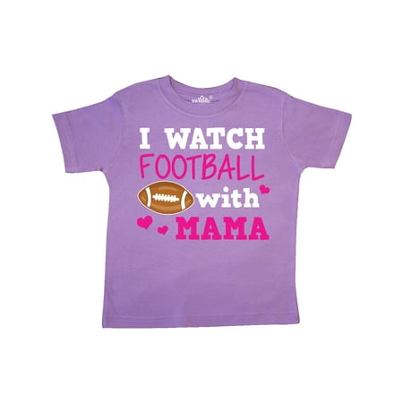 

Inktastic I Watch Football with My Mama Gift Toddler Toddler Girl T-Shirt