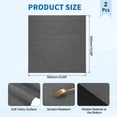 thumbnail image 2 of Washer and Dryer Top Protector Mat 20" x 20", 2Pack - Non-Slip, Quick Drying Rubber Washing Machine Top Cover Pad for Home Kitchen Laundry Room, Deep Gray, 2 of 6