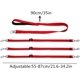 thumbnail image 2 of Correa para perro (roja), 1 Uds., correa para perro, 3 correas desmontables para perro, acoplador Triple ajustable, cuerda de tracción para caminar ER, 2 of 5