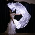 thumbnail image 2 of 1pcs Fan s Belly Dance Silk Fan Fan For Party Dancing LED Performance LED Dance Light Up, 2 of 9