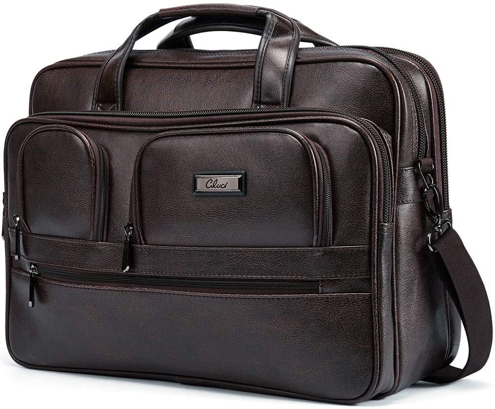 mens leather laptop bag 15.6 inch