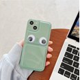 thumbnail image 3 of Compatible with iPhone 13 Pro Max Candy Color Case Glossy Big Eyes Cute Funny Thin Slim Soft Lens Protection Aesthetic Shockproof Protective Cover for Women Girls, 3 of 12
