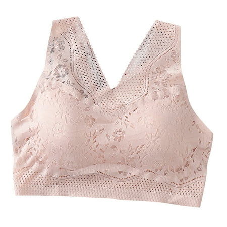 

Ydkzymd Everyday Bra Wireless Lightly Lined Bra Fit T-Shirt Bras Comfort Smoothing Bralette
