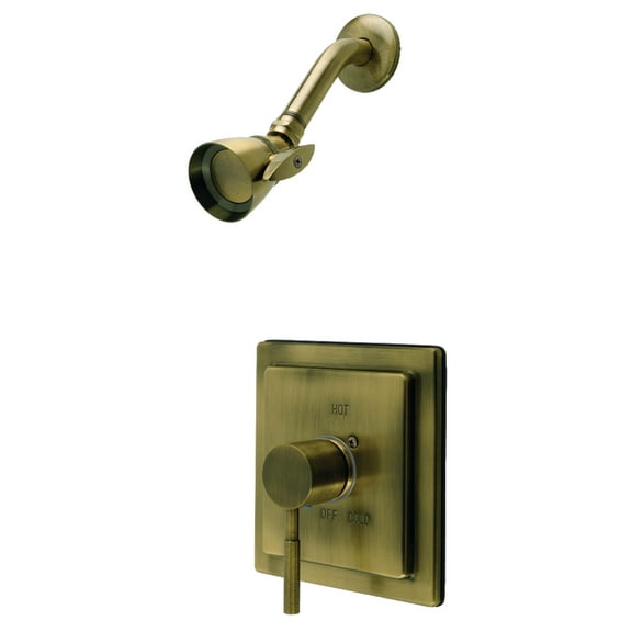 Kingston Brass KB8653DLSO Concord Single-Handle Pressure Balanced Shower Faucet, Antique Brass