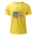 thumbnail image 3 of Xysaqa Work Shirts for Men Funny Shirts Men's American Flag T-Shirts Cotton Short Sleeve Graphic Tee Usa Flag Distressed Patriotic Shirts M-3Xl Men T-Shirts Graphic Tees On Clearance, 3 of 4