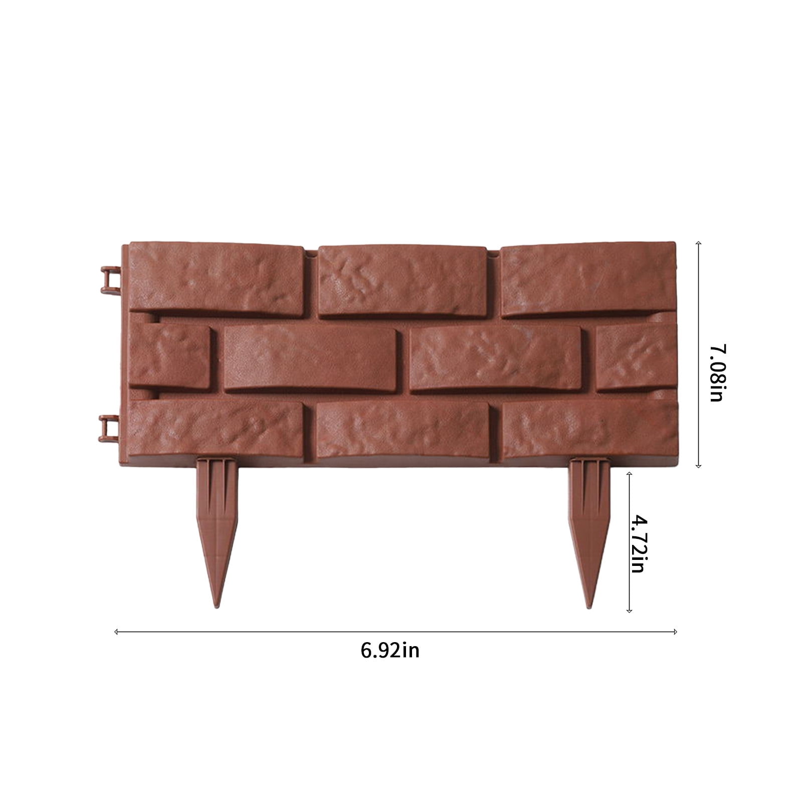 Gardening Fence Clearance(4PC)4pcs Plastic Edgings Garden Picket Fence - Grass Flowerbeds Plant Borders - Decorative Scenery Road Panels - Weather Proof Plastic Garden Fence