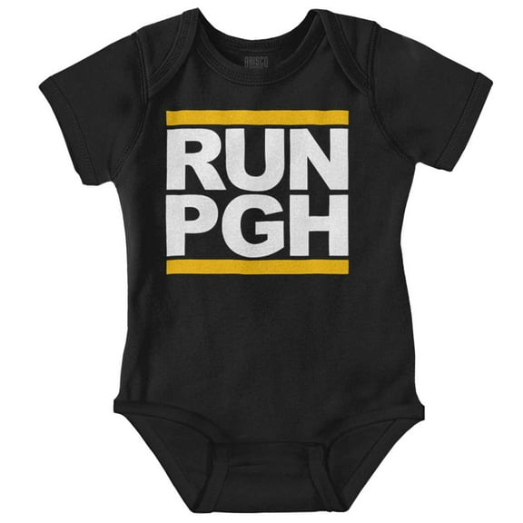 Run Pittsburgh Pennsylvania PA Romper Boys or Girls Infant Baby Brisco Brands NB