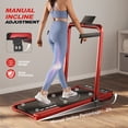 thumbnail image 2 of JELENS 2 in 1 Incline Treadmill Under Desk Walking Pad 2.5HP Home Folding Treadmills with Gesture Sensing Control, Walking Machine for Office with Led Display, 2 of 9