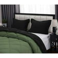 thumbnail image 5 of DNG Creations 5 Piece Reversible Diamond Pattern Comforter Solid - 100% Egyptian Cotton, 800 TC ( Oversized Queen - Size ) All-Season 550 GSM ( Moss/Black Colour ), 5 of 7