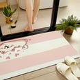 thumbnail image 4 of JML Doormat, Non-Slip Indoor Outdoor Rug Mats for Porch Entry Way, Floor Mat for Bathroom/Kitchen, (16"x24") - Pink and White Striped Puppy, 4 of 6
