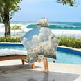 thumbnail image 6 of BZSMCE Towels Kids Hooded Beach Towel White Cat Among Daisies Pool Bath Towel Soft, 6 of 7