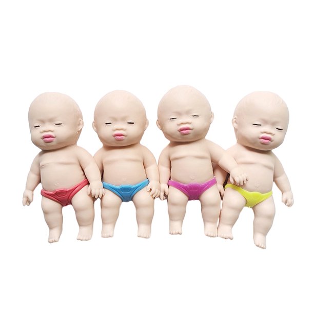 Muñeco humano para apretar, juguete flexible con rebote de tensión, bonito muñeco para apretar, juguete antiestrés, muñeco de dibujos animados, juguete para apretar, recuerdo de fiesta