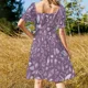thumbnail image 3 of Vestido de noche sin mangas para mujer ropa de bruja púrpura estilo coreano novedad de verano, 3 of 6