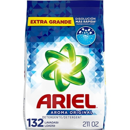 Ariel Powder Laundry Detergent, Original Scent, 132 loads, 211 oz