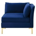 thumbnail image 6 of Sectional Sofa Set, Velvet, Blue Navy, Modern Contemporary Urban Design, Living Lounge Room Hotel Lobby Hospitality, 6 of 10