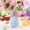 Multicolor-3A-clearacne, variant on WWG 11.4x3.3x3in Easter Bunny Ear Plush Doll Soft Fabric Stuffed Rabbit Figurine for Tabletop Shelf Home Decoration Gift for Children