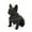 Matte Black, variant on GDF Studio Rilo Outdoor Cast Stone French Bulldog Garden Statue, Matte Black