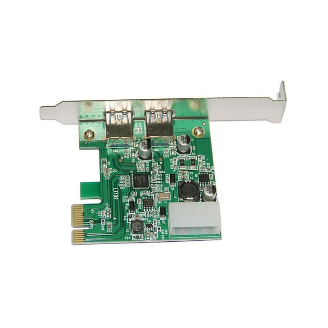 facefd Carte d'Extension PCIE USB3.0 Module d'Adaptation de Bureau Transfert de Données Professionnel Universel 2 Ports Cartes d'Adaptation Ajustement pour Ordinateur