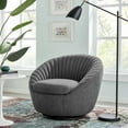 thumbnail image 2 of ArmTufted Chair Accent Tufted Chair, Black Grey Gray, Fabric, Modern Contemporary, Living Lounge Cafe Room Hotel Lobby Hospitality, 2 of 7
