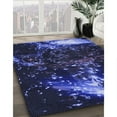 thumbnail image 2 of Ahgly Company Indoor Round Patterned Night Blue Area Rugs, 5' Round, 2 of 6