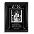 thumbnail image 1 of Babe Ruth New York Yankees Photo Encadrée Gravée - Action Hit, 1 of 1