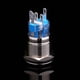 thumbnail image 5 of Empuje 12V Auto Power Angel Eye Metal Pulsador Azul LED Interruptor De Palanca De Luz 19mm AP, 5 of 7