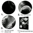 thumbnail image 3 of Designart "Monochrome Anemone Flow: Underwater Beauty" Coastal Coral Under Water Floater Framed Canvas Wall Art, 3 of 5