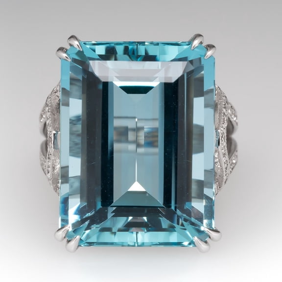 KDSJSXW Women Rings Fashion Trends Geometric Rectangle Blue Topaz Lady Ring Jewelry Diamond Ring Gold Jewelry Women Rings(Silver,10)